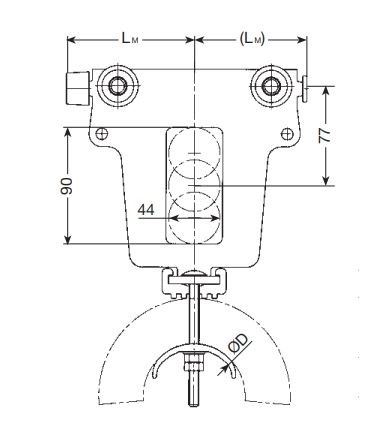 MST 2 FR/300-230 B225 Medbringarvagn för flat- & rund-kabel