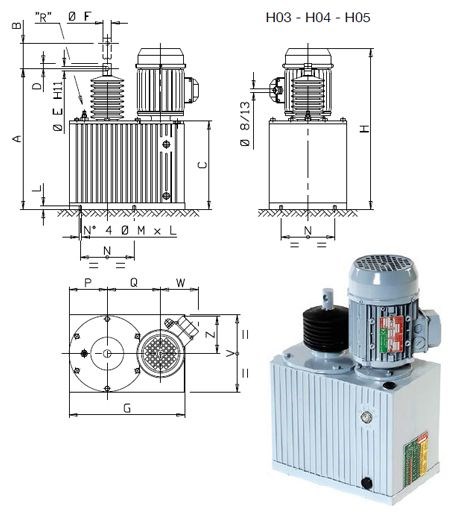 motor med impeller