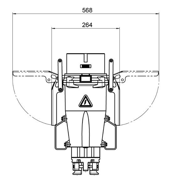 Stickontakt 600A A-line