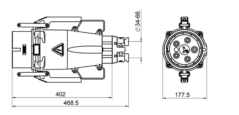 Stickontakt 600A A-line