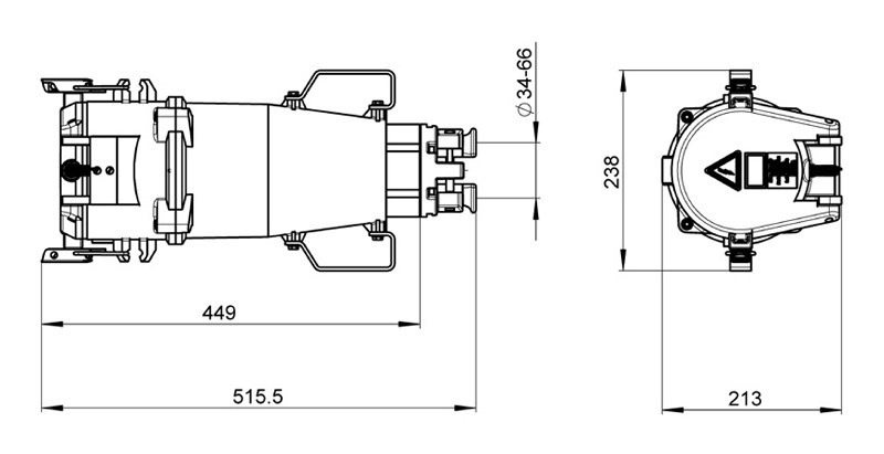 Skarvkontakt A-line 500A