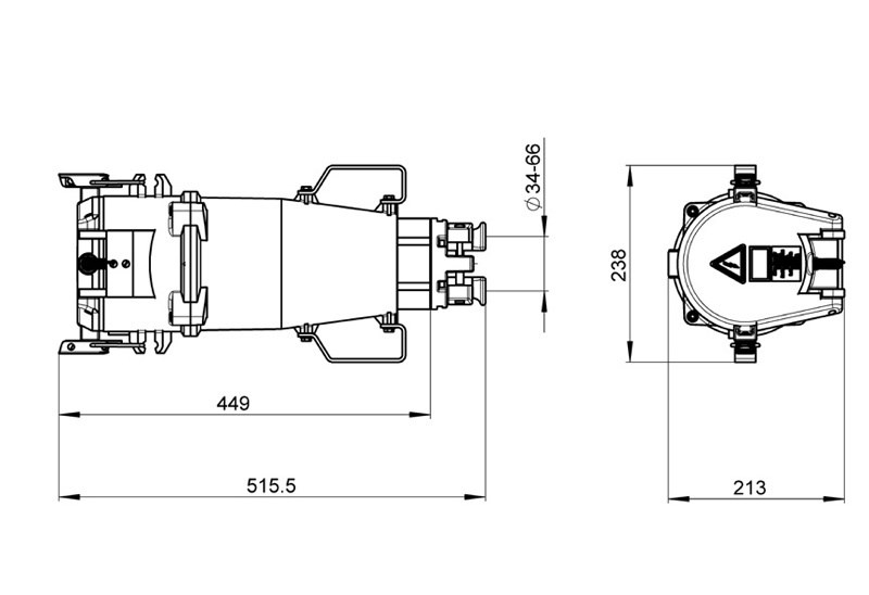 Skarvkontakt 315A B-line